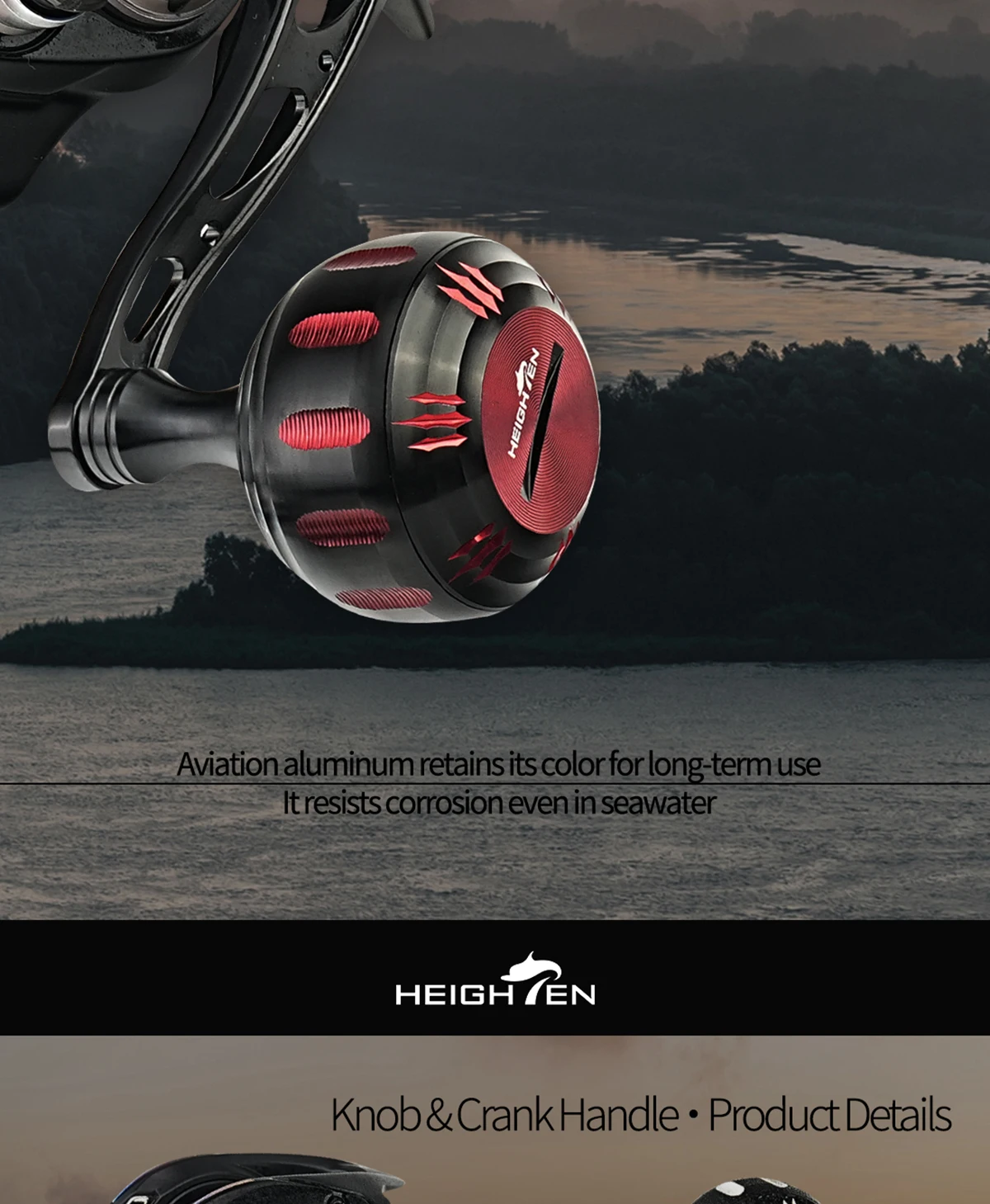 HEIGHTEN 130mm Axle Distance 35mm Knob - Double Handle Modification Accessories