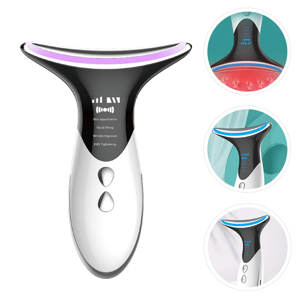 Strumento ricaricabile per massaggio al collo per sollevamento, rassodamento, schiarente, dispositivo per la cura della pelle, massaggiatore per scollatura, viso più sottile