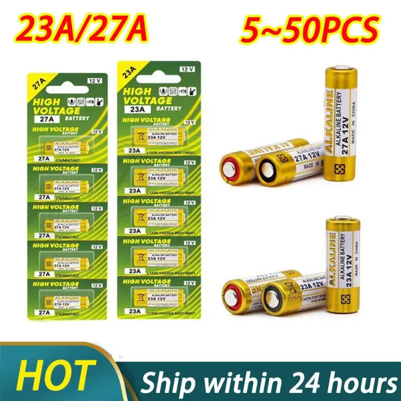 5-50PCS 58mAh 23A 27A 12V Batteries Remote Control Toys Dry Alkaline Battery L1028 21/23 A23 E23A K23A V23GA GP23A RV08 LRV08