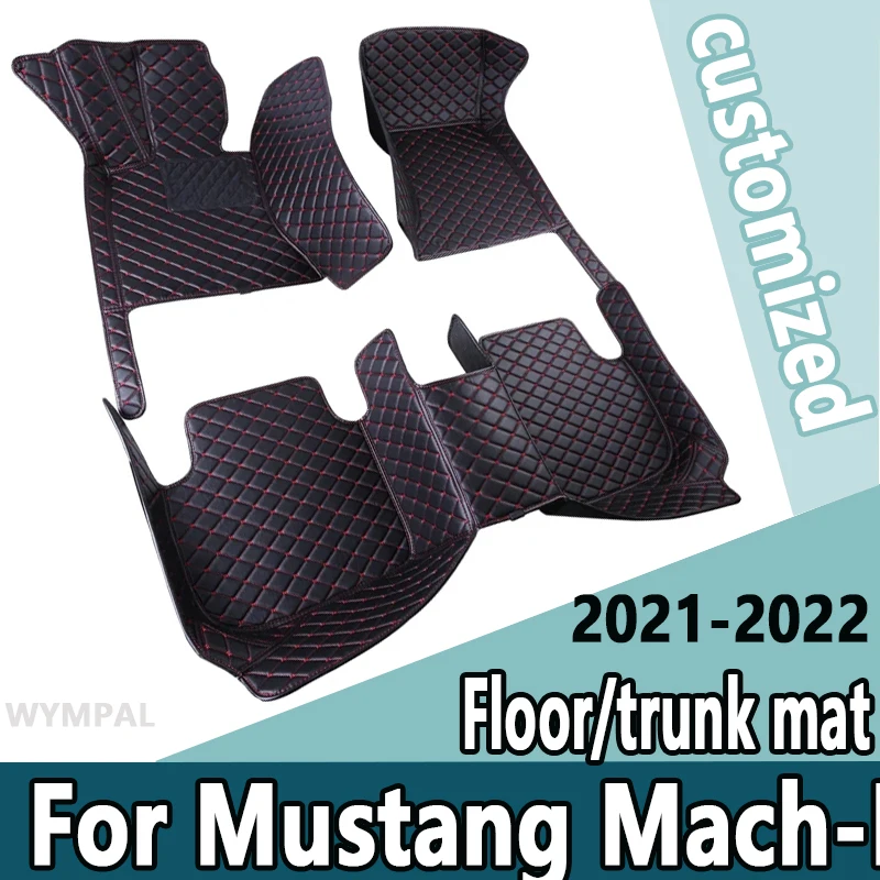 

Автомобильные коврики для Ford Mustang Mach-E 2021 2022, индивидуальные подкладки для ног, аксессуары для интерьера
