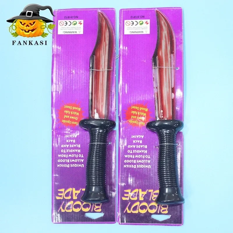 

Хэллоуин ужас розыгрыш имитация крови нож ролевая игра моделирование макияж танцевальный реквизит для костюмов триллера