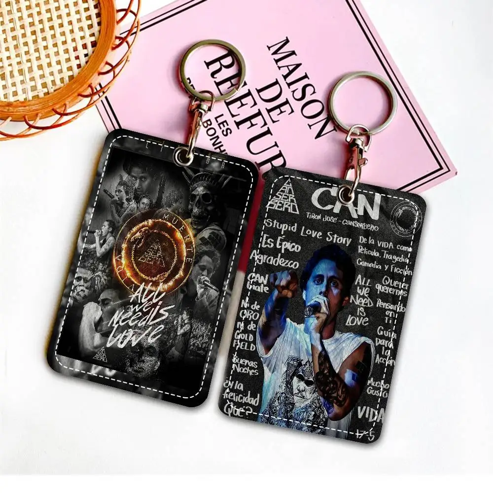 Canserbero Pop Music Singer Star 1 قطعة INS حامل بطاقة الحرم الجامعي للطلاب الكرتونية الإبداعية لبطاقة الوجبات، بطاقة الحافلة، بطاقة العمل، إلخ