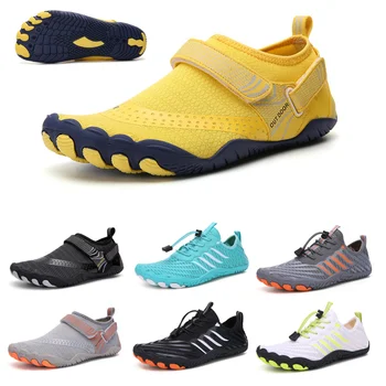 Unisex Schwimmen Wasser Schuhe Herren Barfuß Outdoor Strand Sandalen Upstream Aqua Schuhe Plus Größe Rutschfeste Fluss Meer Tauchen Turnschuhe