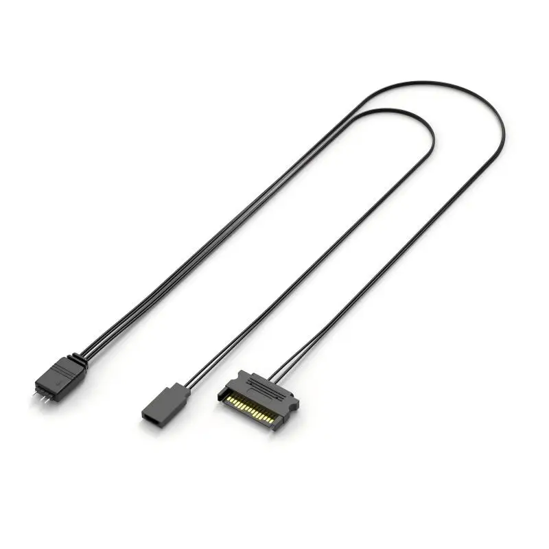 Computer ARGB Controller PC Manual RESET Controller Sata to ARGB Reset Power Cable PC 5V ARGB 3-Pin Lighting Controls