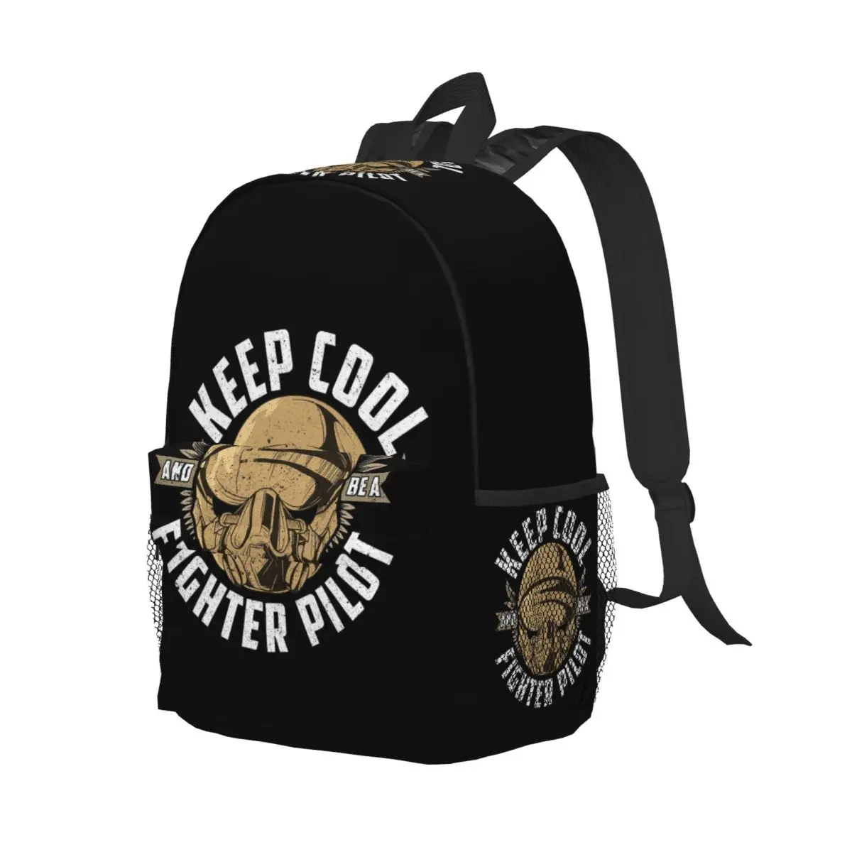 

Steampunk Pilot Air Fighter Helmet Backpack Student Boys Girls BookBag Children School Bag Laptop Shoulder Bags for Men Women