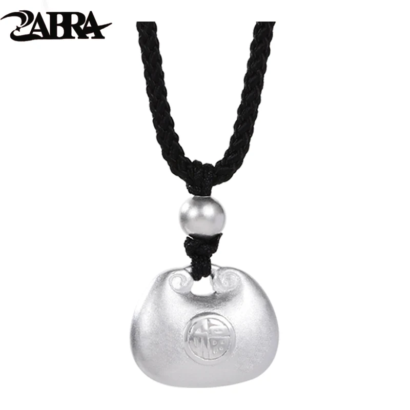 

ZABRA 999 Pure Silver Little Fat Fortune Pendant Solid Women's Style Ancient French Ethnic Style Necklace Pendant Gift