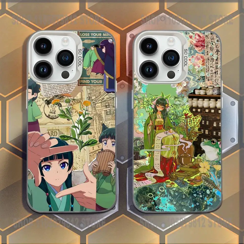 

A-Apothecary D-Diaries Maomao Phone Case For iPhone 16,15,14,13,12,11,Mini,Pro,E,MAX White Candy Matte Shockproof Cover