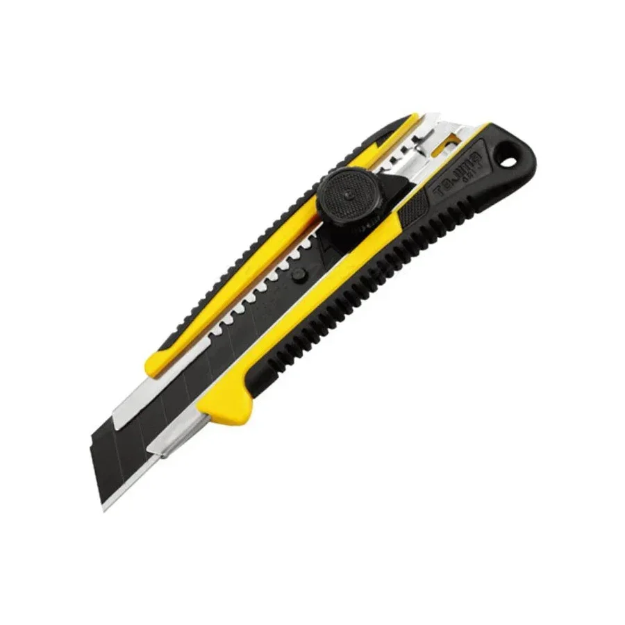 TAJIMA 1101-0219 couteau utilitaire à verrouillage automatique avec lame de type J remplaçable de 22mm de large couteau de coupe de papier peint LC-641