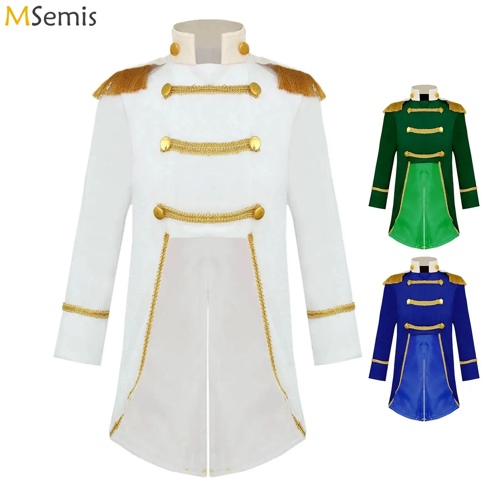 Baby Circus Ringmaster Cosplay Costume Royal Court Style Velvet Tailcoat Halloween Cosplay Renaissance Gothic Party Jacket Coat