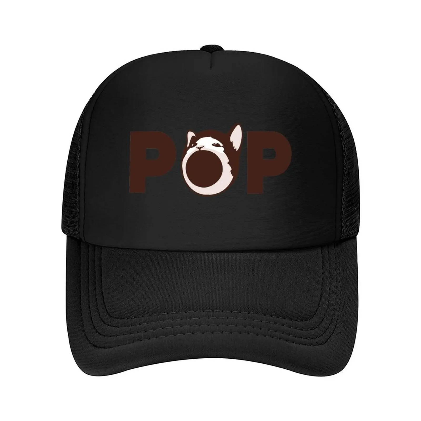 

Popcat Click Baseball Cap Trucker Hat fishing caps man funny hat Luxury Man Hat Men's Luxury Women's