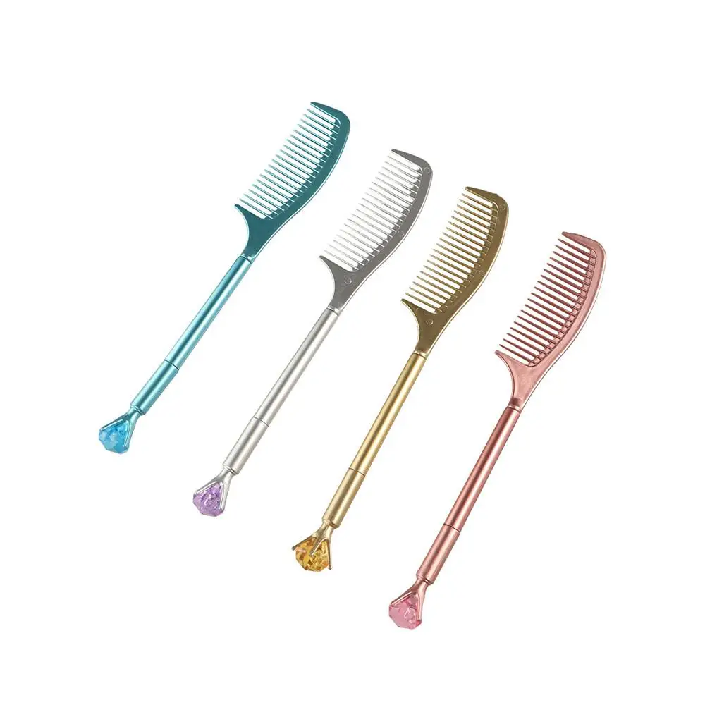Writing Tools Creative Comb Shape Gel Pen with Comb Funny Neutral Pen Luxury High Appearance Level Signature Pen Office Supplies