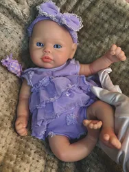13 Inch Full Body Soft Silicone Girl Reborn Doll For Children Birthday Gifts Newborn Baby Doll Made In Soft Silicone