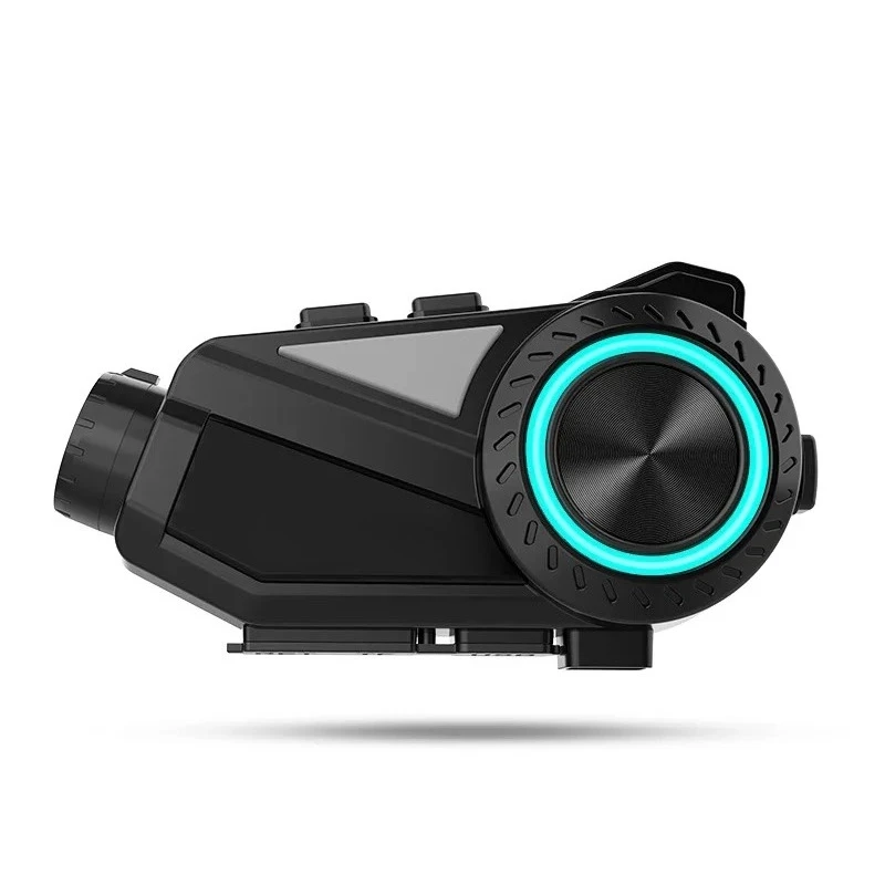 R3 Motorcycle Helmet Wireless Bluetooth 5.0 Headset 2k Recorder 1000M Intercom