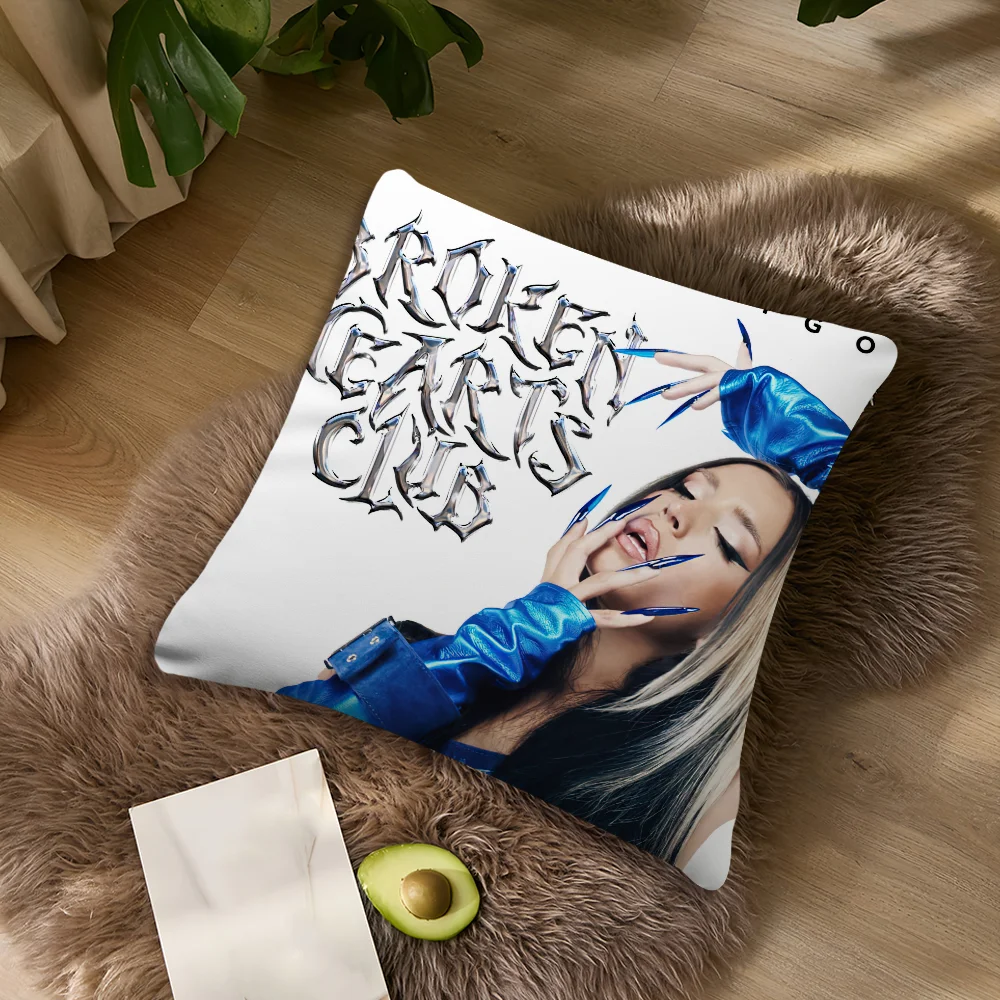 Singer L-Lola I-Indigo EL Kissenbezug, Wohnzimmer-Akzent, Rückenstütze für Sofa, quadratisches Kissen für entspannte Nickerchen, Kissenhülle – Detail 8