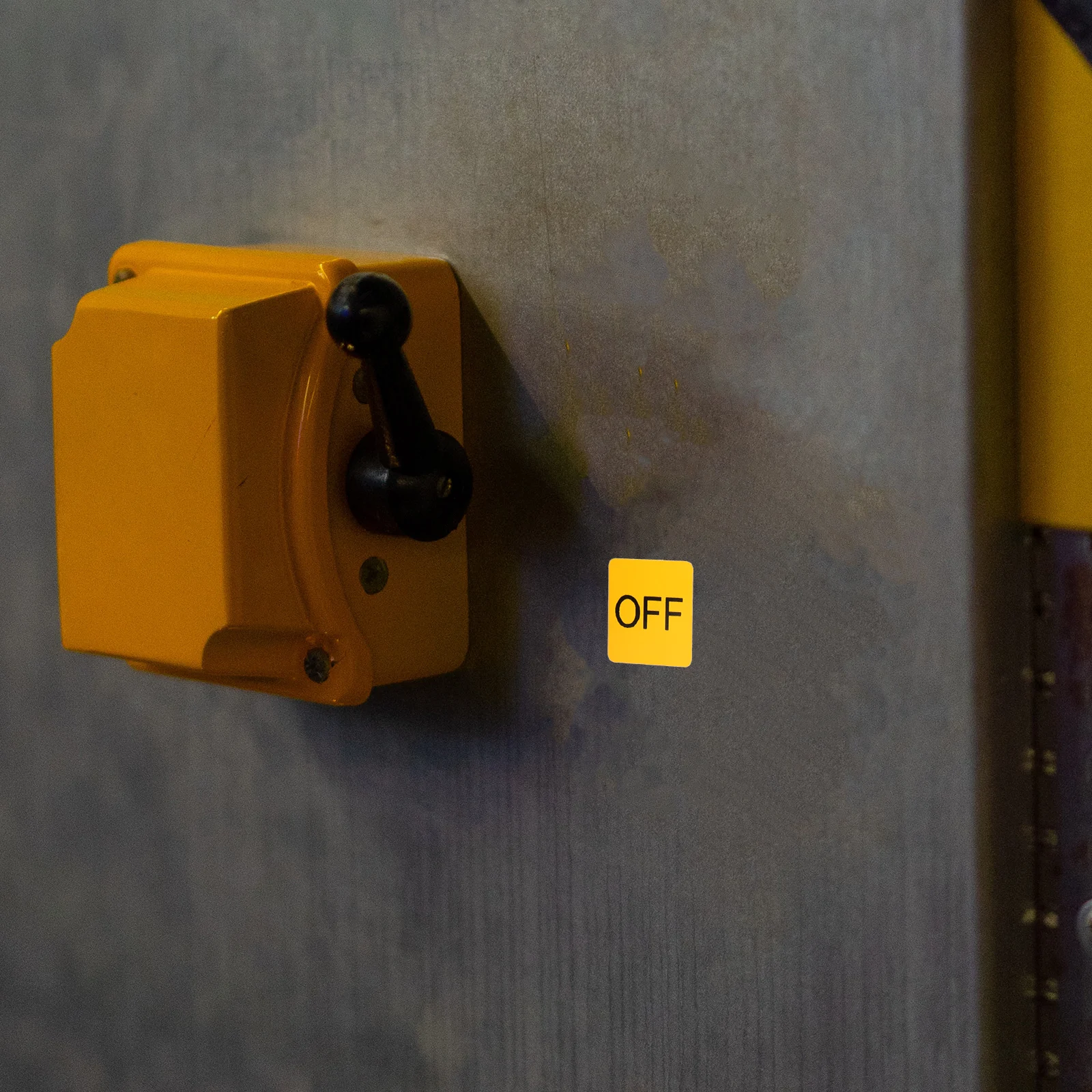 

20 Pcs Stickers Switch Button Warning PVC ON/OFF Caution Label Fan Self-adhesive Yellow Device