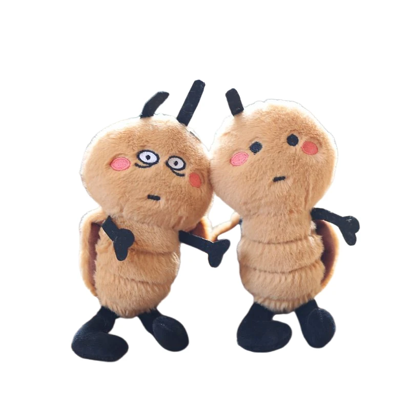 Cute Bug Pendant Plush Toy Doll Cartoon Book Bag Pendant Keychain Doll Children Couples Holiday Birthday Gifts Backpack Pendant