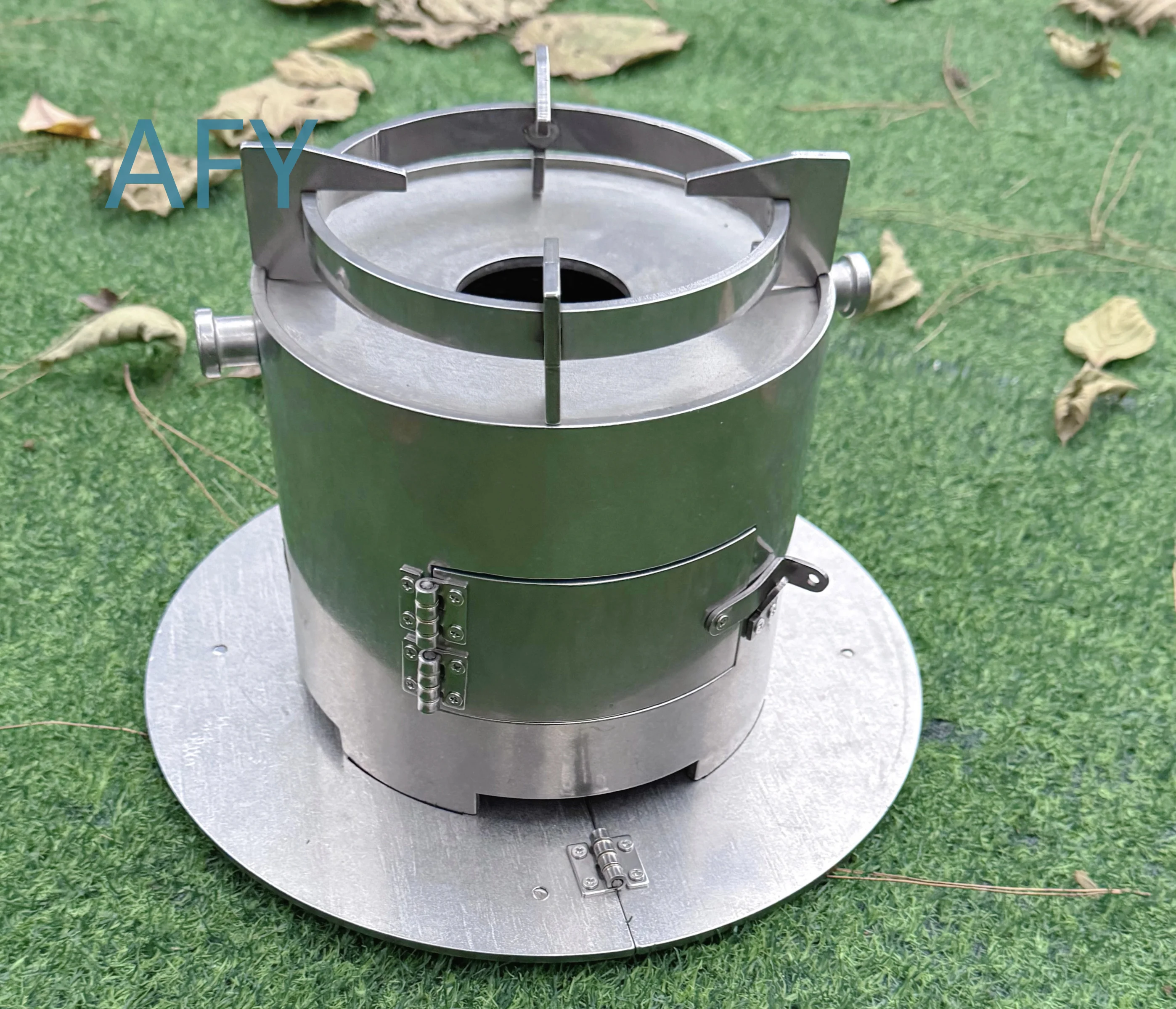 ポータブル木製ガス化ストーブ キャンプ用 アウトドアクッキン - Camping Cooking Hot Plate のレビューと価格