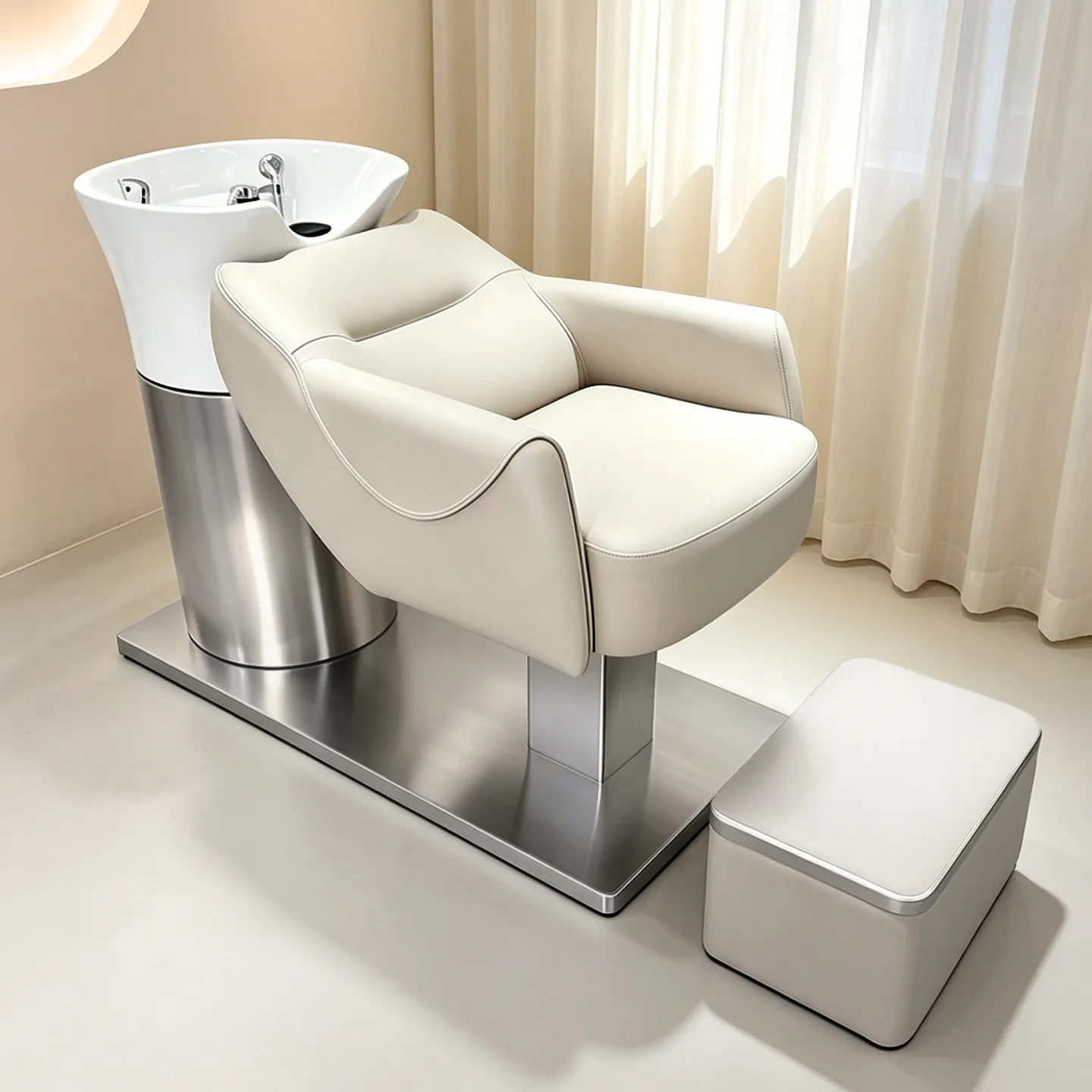 Ceramic Basin Barber Equipment Shampoo Bed European Style Head Washing Shampoo Bed Beauty Salon Spa Head Japonais Head Washing