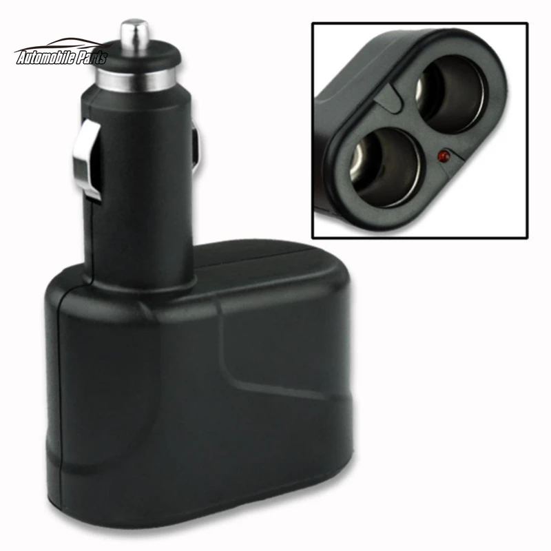 Dual Cigarette Lighter Car Lighter Charger Socket Splitter 12V Car Cigar Lighter Socket Double Dual Adapter Splitter