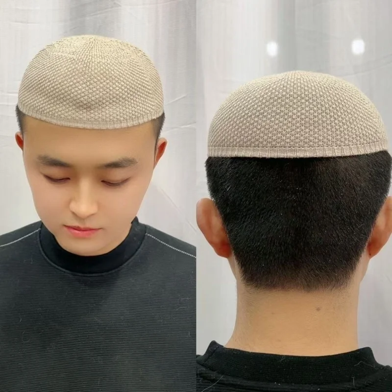 Hats Muslim Men Clothing Prayer Cap Islamic Kufi  Products Knitted Kippa Cotton Simple Daily Turkish New Autumn Winter Man's Hat