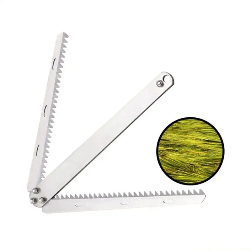 31BE Aquatic Plants Cutter Removing Water Plants Serrated Blade Fishing Grass Cutter
