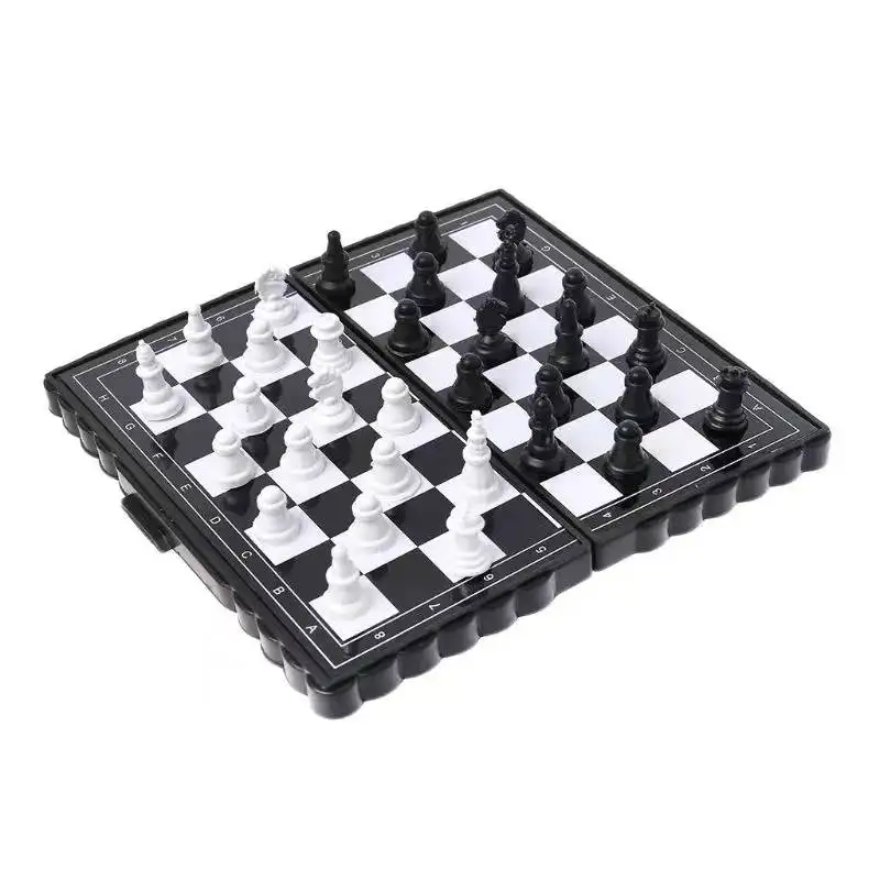 1pc Foldable Mini Portable Magnetic Chess Set For Kids And Adults Travelling, Camping Entertainment Toys