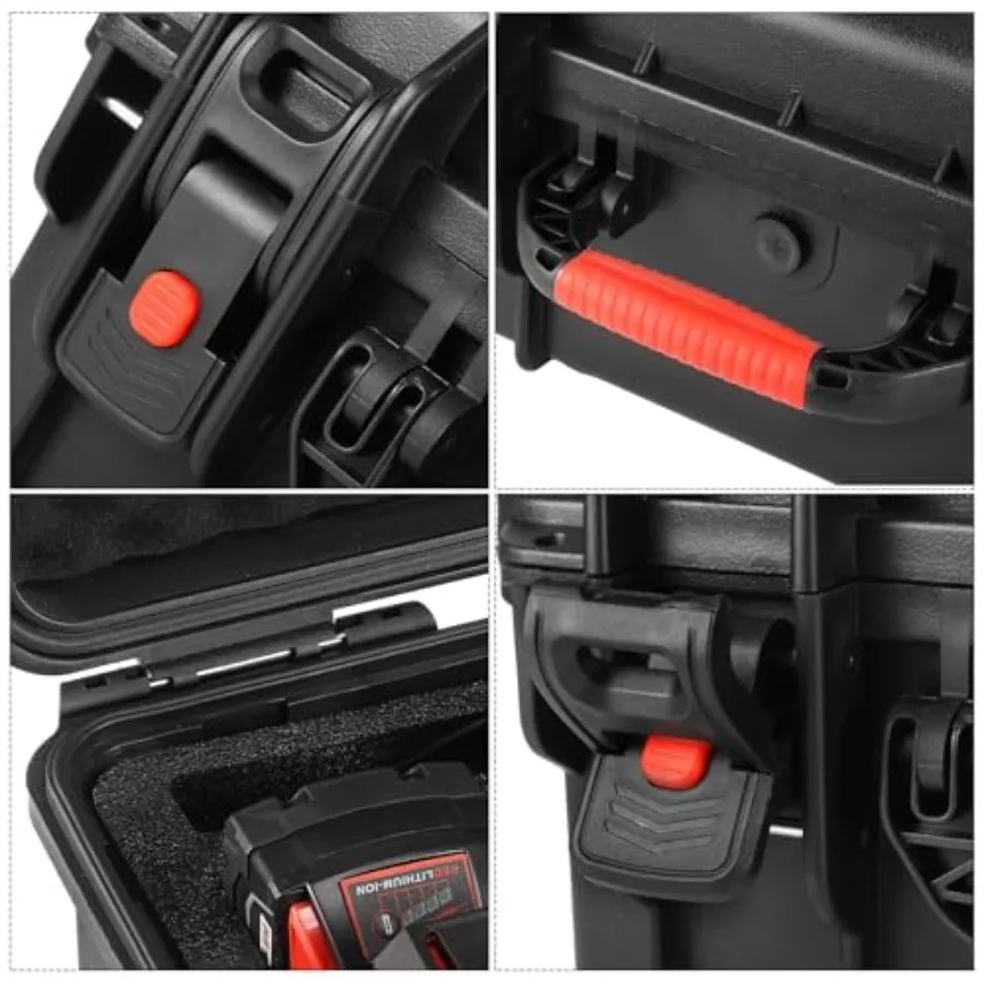 حافظة صلبة مقاومة للماء مصممة لضاغط الهواء M18 Inflator 284820 مع مساحة تخزين مخصصة لحزمة بطارية 18 فولت 3.0 إلى 9.0 أمبير