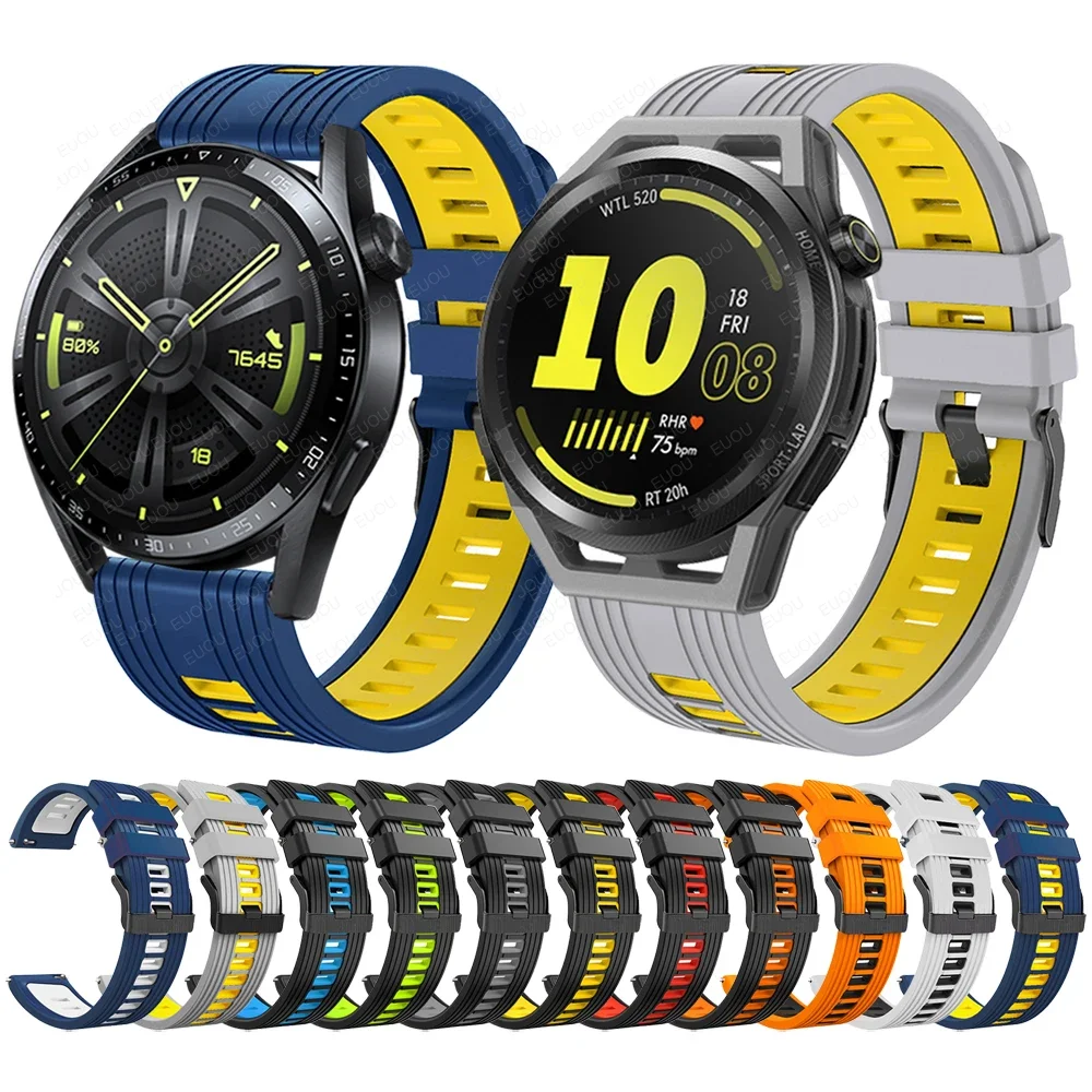 

Спортивный силиконовый ремешок Easyfit для HUAWEI WATCH GT Runner/GT 3 46 мм/GT2 Pro, умные часы, ремешок для часов, браслет, оригинальный 1:1
