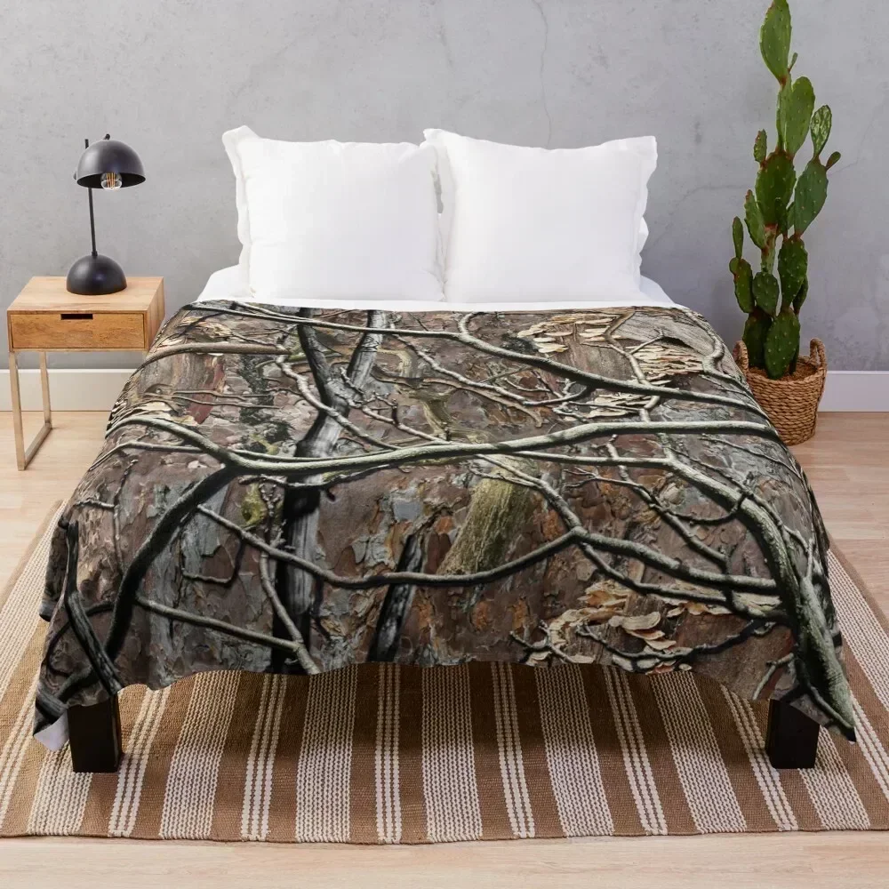 Hunting Camouflage Pattern 8 Throw Blanket Cute cosplay anime Blankets