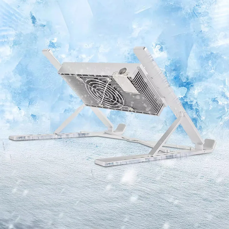 Notebook semiconductor radiator refrigeration bracket base portable 14-inch metal gaming notebook computer cooling artifact sile