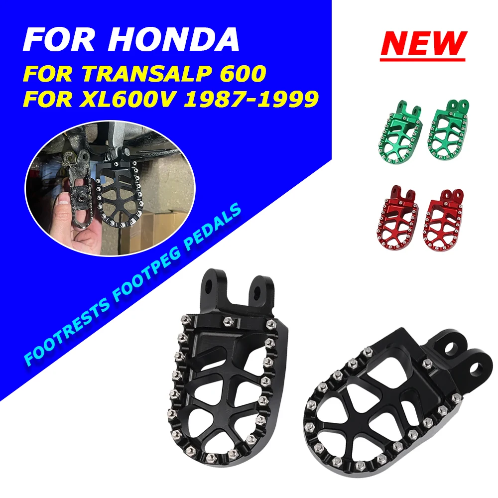 

Motorcycle Accessories Footrest Footpegs Foot Rests Peg Pedals For HONDA XL600V TRANSALP 600 XL 600 V XL 600V XL600 V 1987-1999