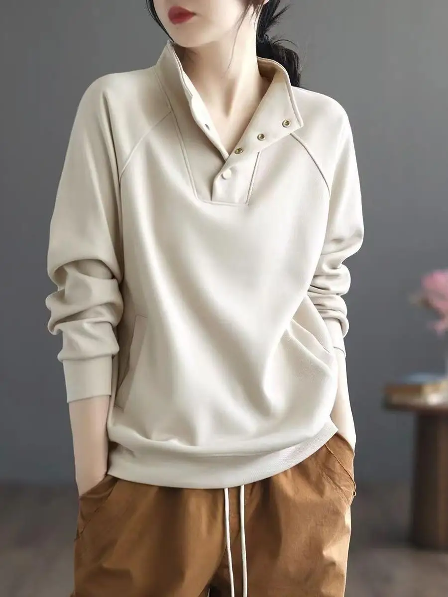 

Толстовки, топы, женские графические кавайные слои, корейские универсальные японские ретро, самая легкая подошва, бархатные верхние американские с длинными рукавами