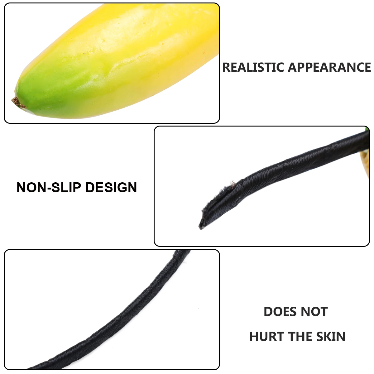 

Funny Banana Headband Lightweight Party Headdress For Women Cosplay Hair Band Performance Accessory Banana Wear