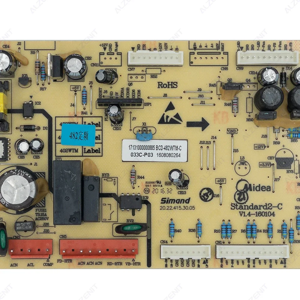 Used For Midea Refrigerator Control Board BCD-482WTM-C 17131000000885 Circuit PCB BCD-482WTM Fridge Motherboard Freezer Parts