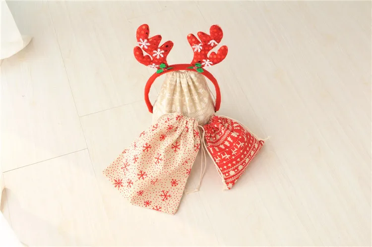 S/M/L حقيبة صغيرة برباط من القطن والكتان حقيبة ملابس برباط حقيبة تخزين متنوعة منظم سفر