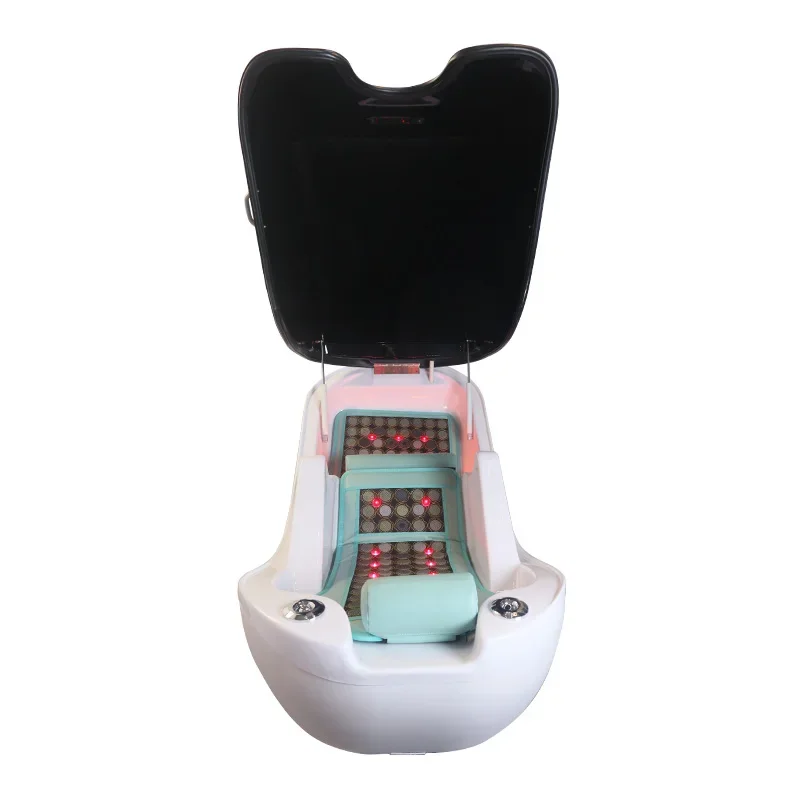 Sitting steam heated ozone hydrotherapy capsule portable sauna full body