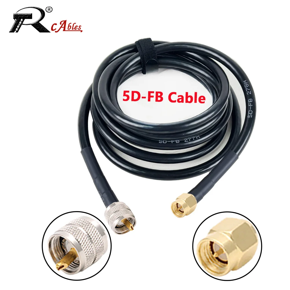 

SMA to PL259 UHF Male Plug Female Connector Antenna Extension Cable 5D-FB Coaxial Cable for CDMA GSM 3G 4G LTE WiFi Antenna RF