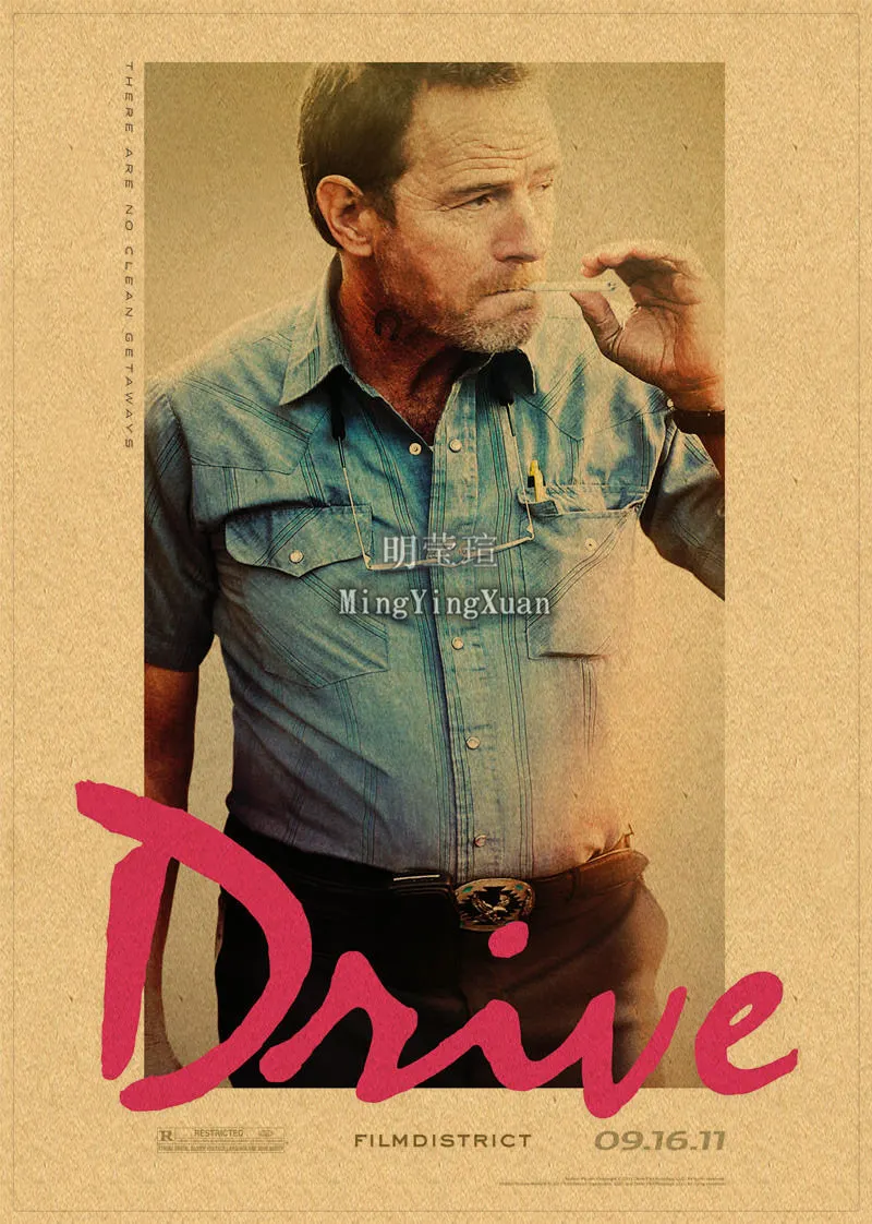 Drive Ryan Gosling Movie Poster Kraft Paper Printed Wall Posters Art Home Room/Bar Painting Wall Picture/Stickers