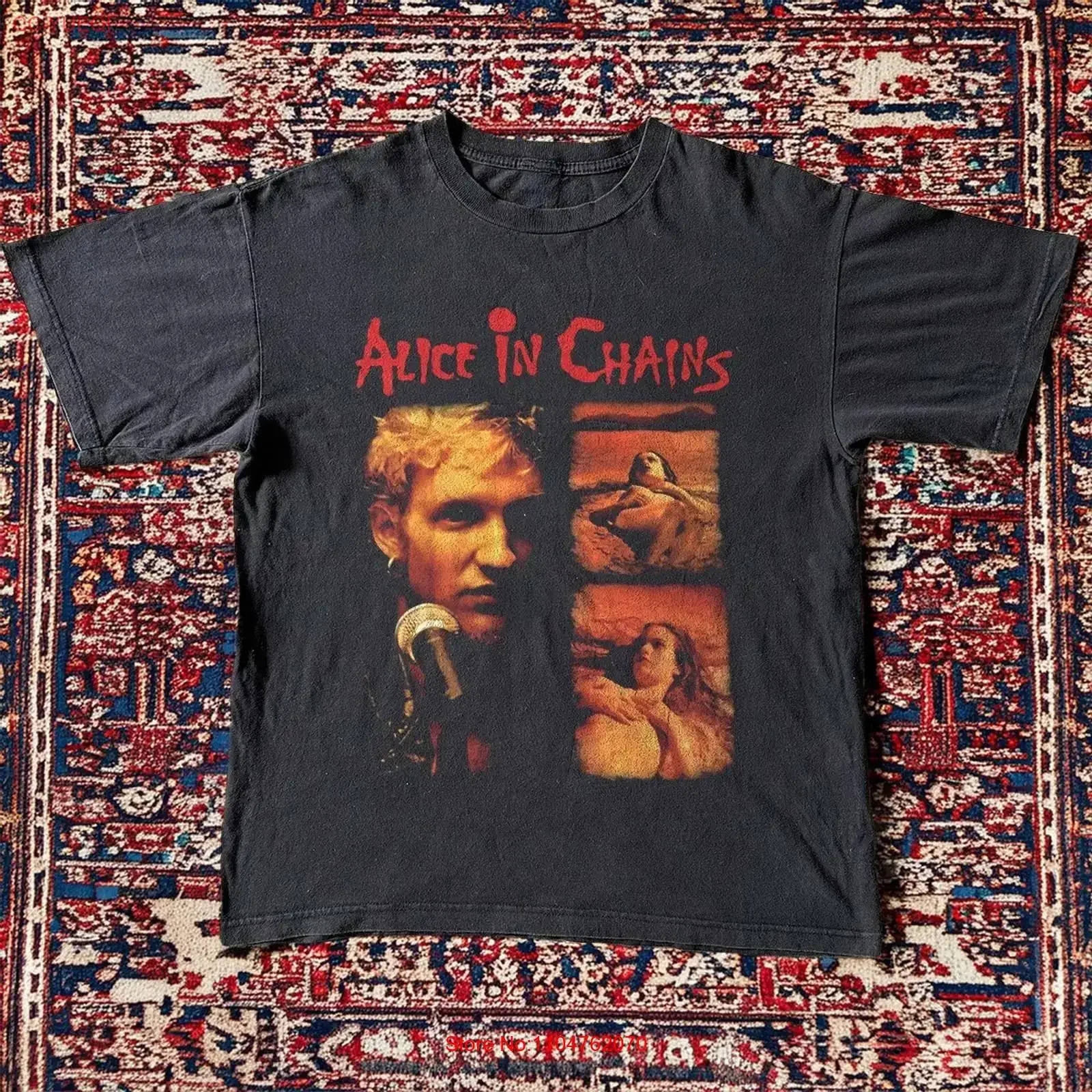 ALICE IN CHAINS Layne Staley Album Black Cotton T shirt long or short sleeves vintage Washed Casual homme Stretched