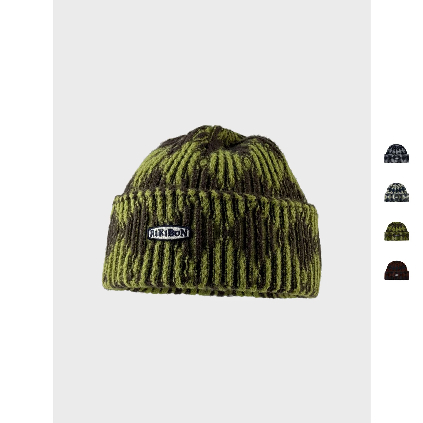 الرجعية اللون حجب عمودي مخطط نشمر محبوك قبعات للرجال والنساء قصيرة الدافئة والباردة واقية البلوز قبعات صوفية