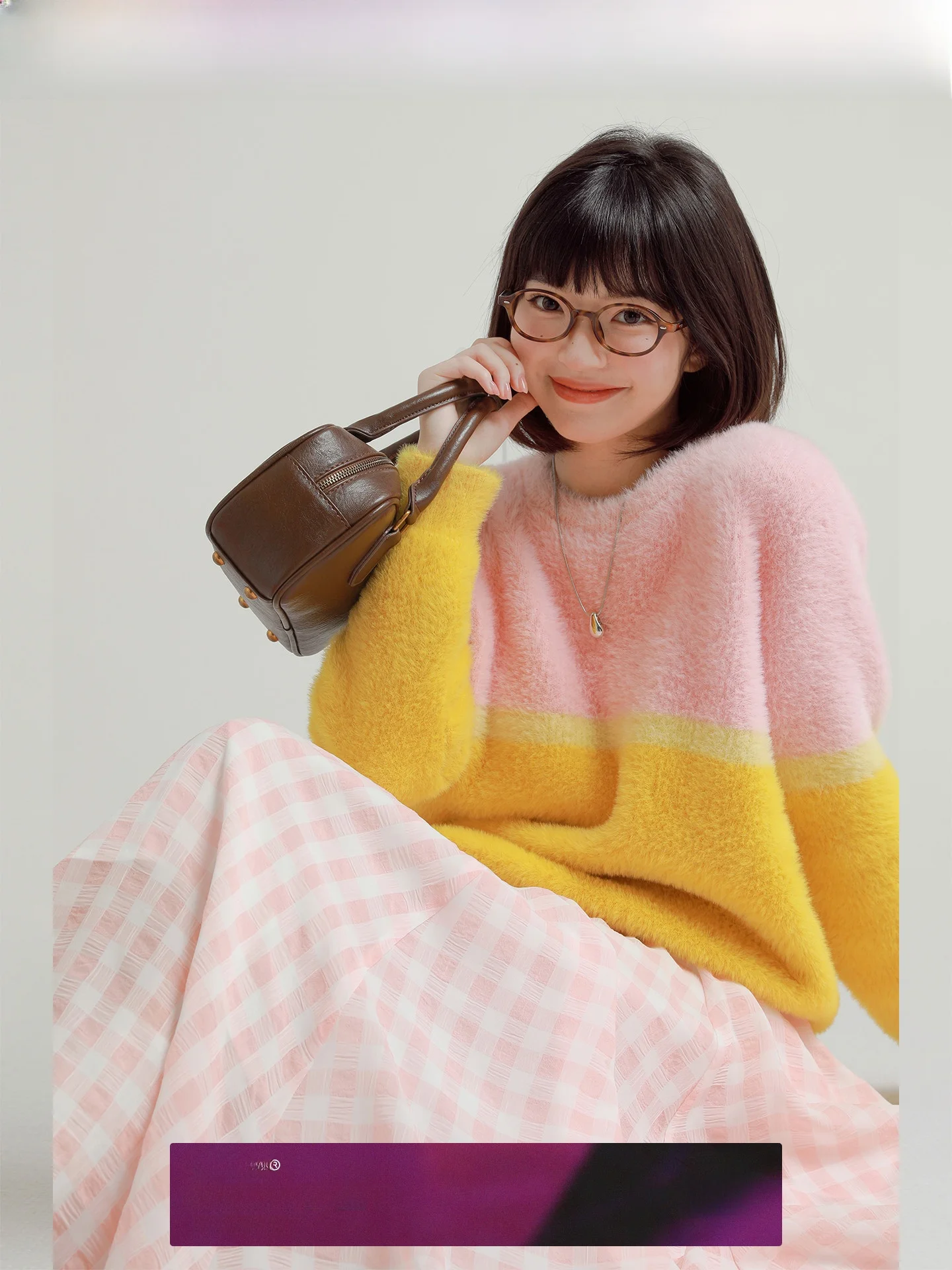 

Original Design Cotton Candy S Soft Chunky Knitted Sweater Women's Autumn Winter Thiened Long Sve round Ne Pullover