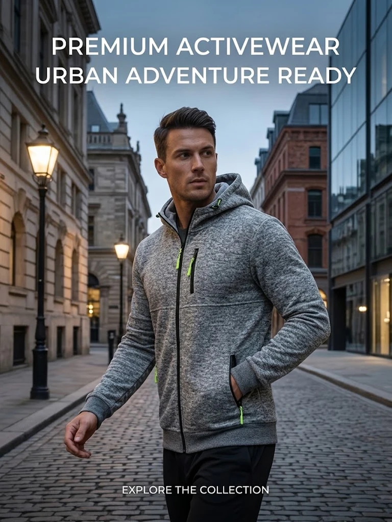 Herren Outdoor Zip Hoodie Lässiger Fleece-Sweatshirt Langarm Winter Warme Strickjacke Mantel mit Mehreren Reißverschlusstaschen Oberbekleidung – Detail 5