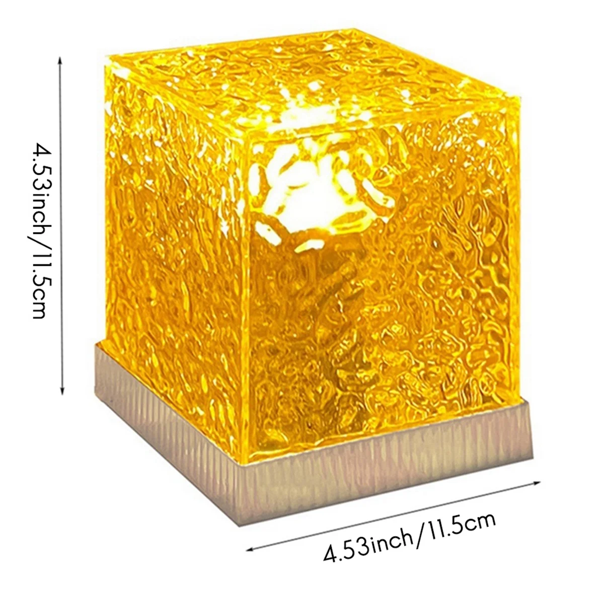 Water Wave Lamp Decoration Night Light, Bedroom Atmosphere Light, Wave Projection Desk Light 3-Color Touch
