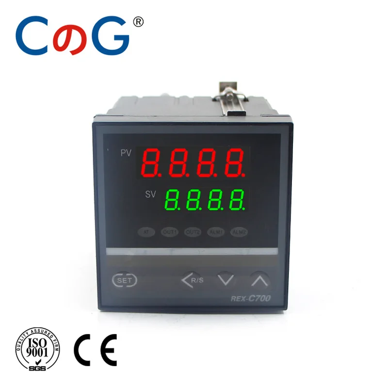 CG REX C700 72*72Mm 800 Độ Đầu Vào K J PT100 0-10V 4-20mA PID Đầu Ra SSR Tiếp 220V 24V 380V Bình Giữ Nhiệt Bộ Điều Khiển Nhiệt Độ