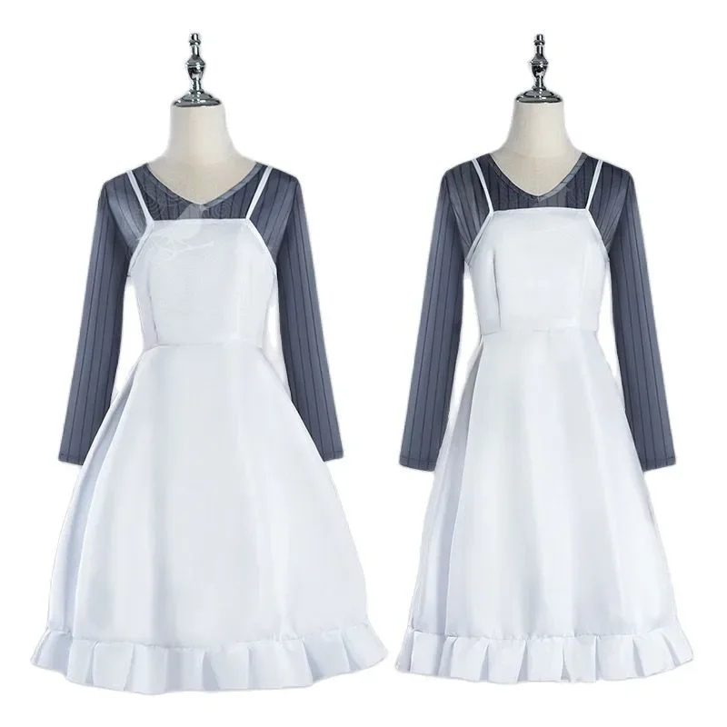 Anime Oshi No Ko Cosplay Costume Anime Hoshino Ai Cosplay Costume Daily Dress White Long Slip Skirt Shirt Set Woman Outfit