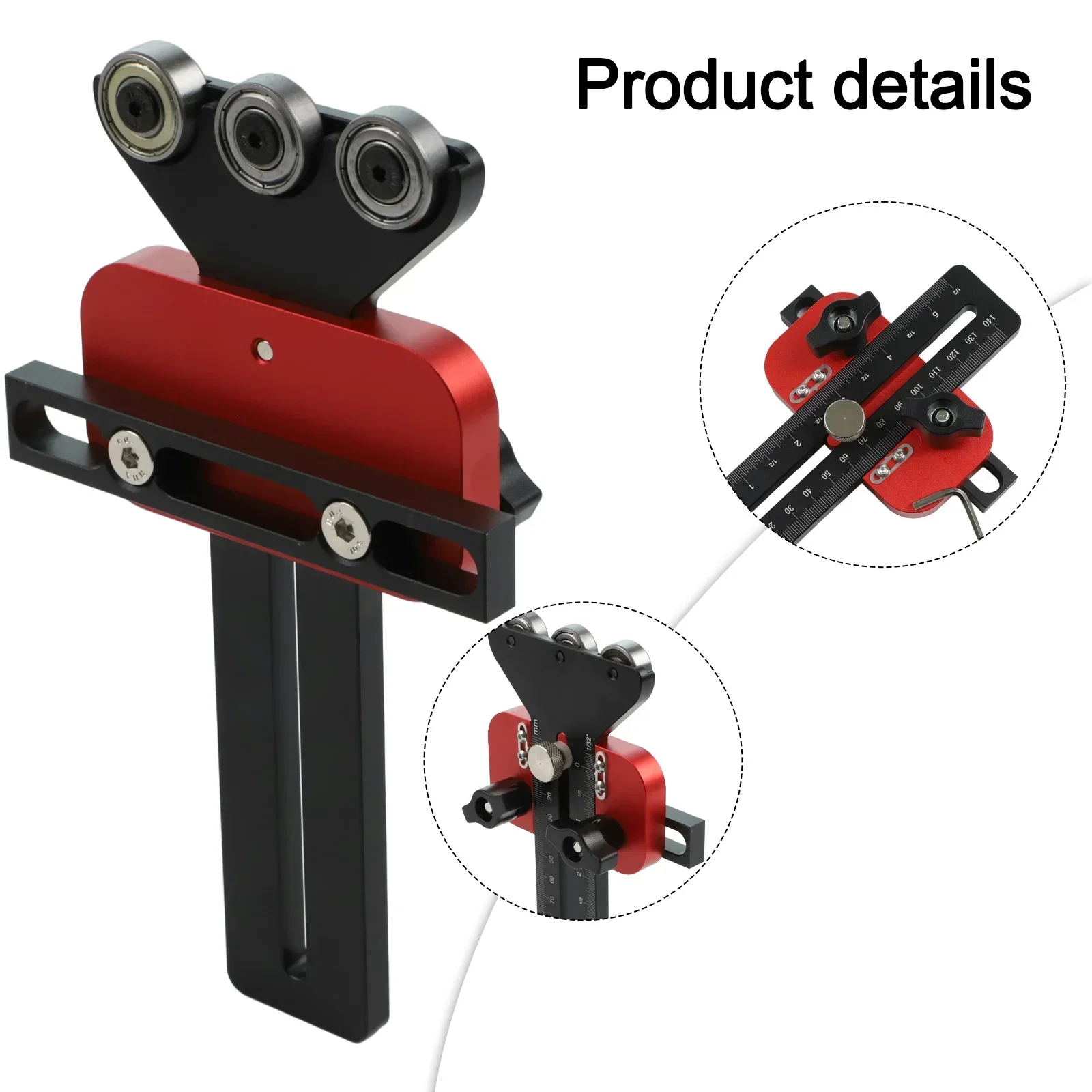

Table Saw Jig With Pulleys For Accurate Narrow Cuts Woodworking Workbench Thin Plate Cutting Locator Sliding Groove Fixing Tool