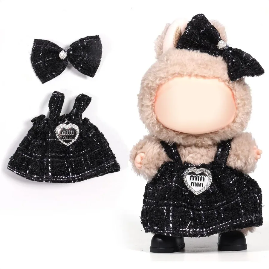 

AICase for Labubu Clothes for Labubu OutfitsClothes Set for 17cm Lububu Doll 2 Piece Set Premium Luxury Chic Dr Clothing for LA