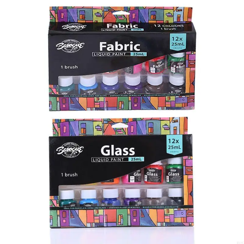 W89c 12pcs Child DIY граффити рисовать художественные пигменты не токсичные яркие краски для подарка