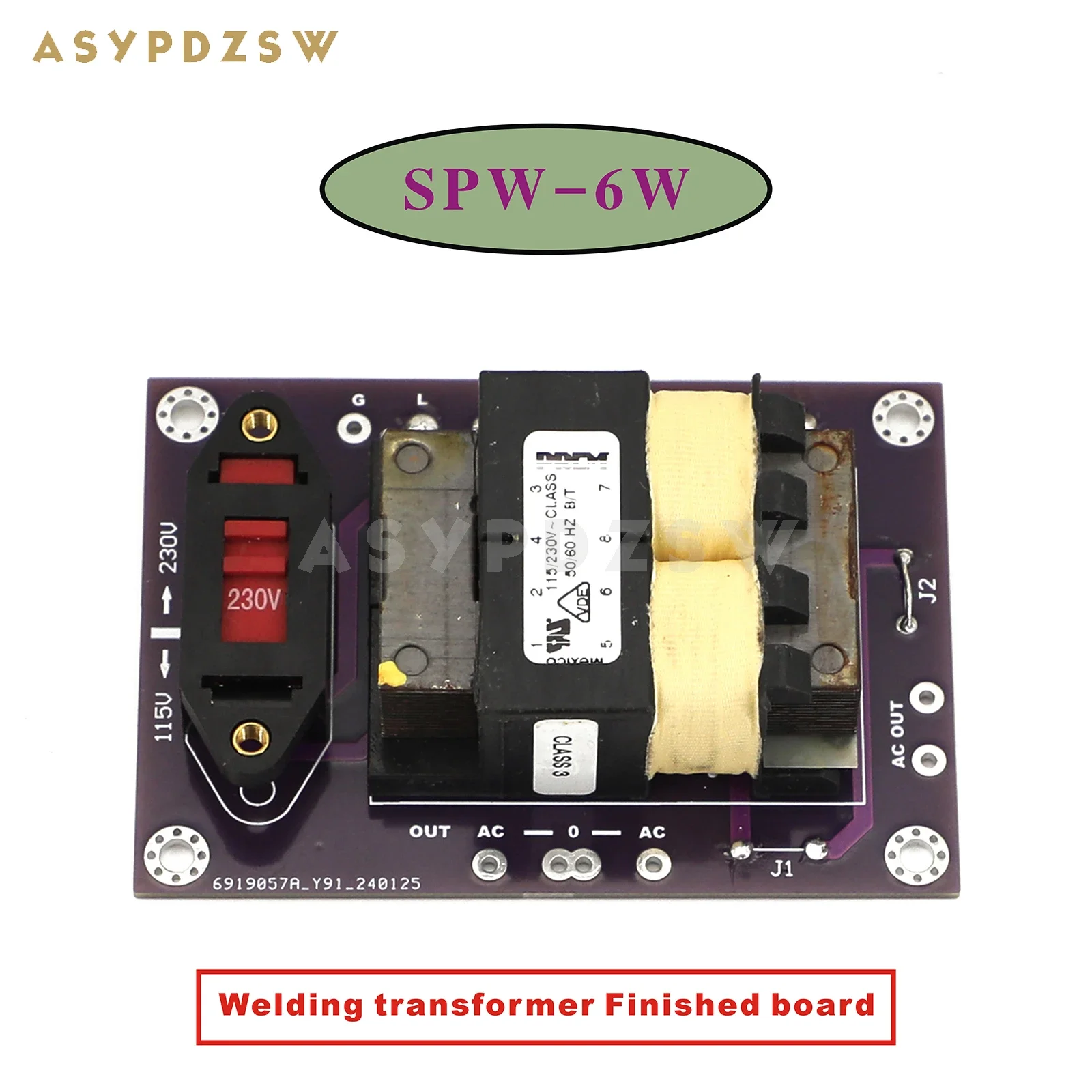 

SPW-6W Welding transformer Finished board 6W Double AC 115x2 to AC 12Vx2 Audio amplifier original EI transformer