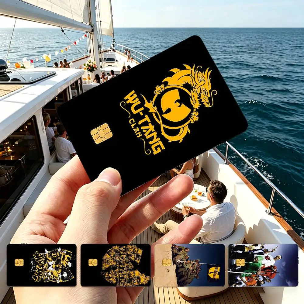 Wu T-Tang Clan Credit Card HD Stickers Small Chip Waterproof Sticker Game Card Decal Gift
